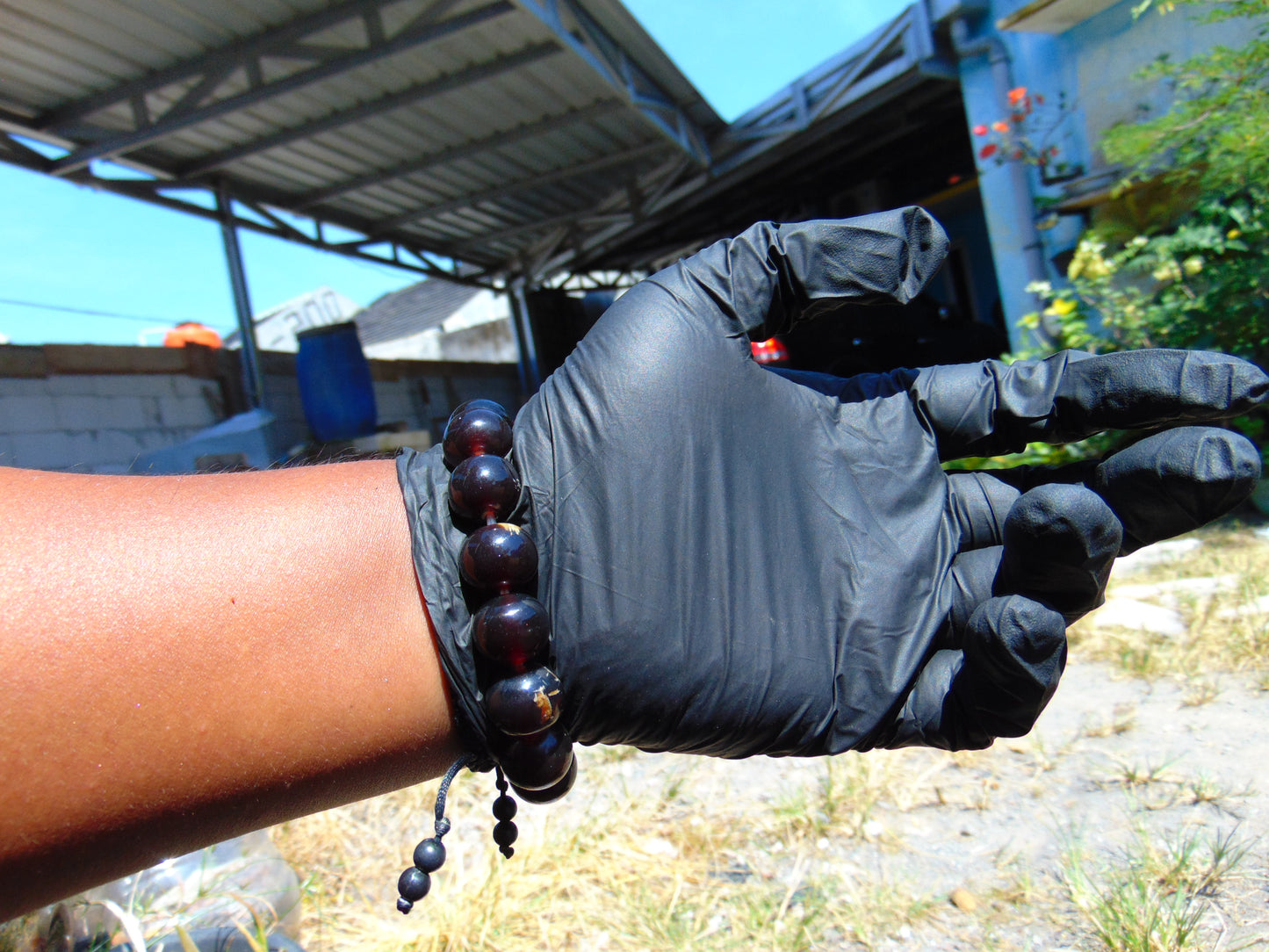 26 Gram 14 Small Beads Bracelet Indonesian Cherry Red Amber for Healing MB2