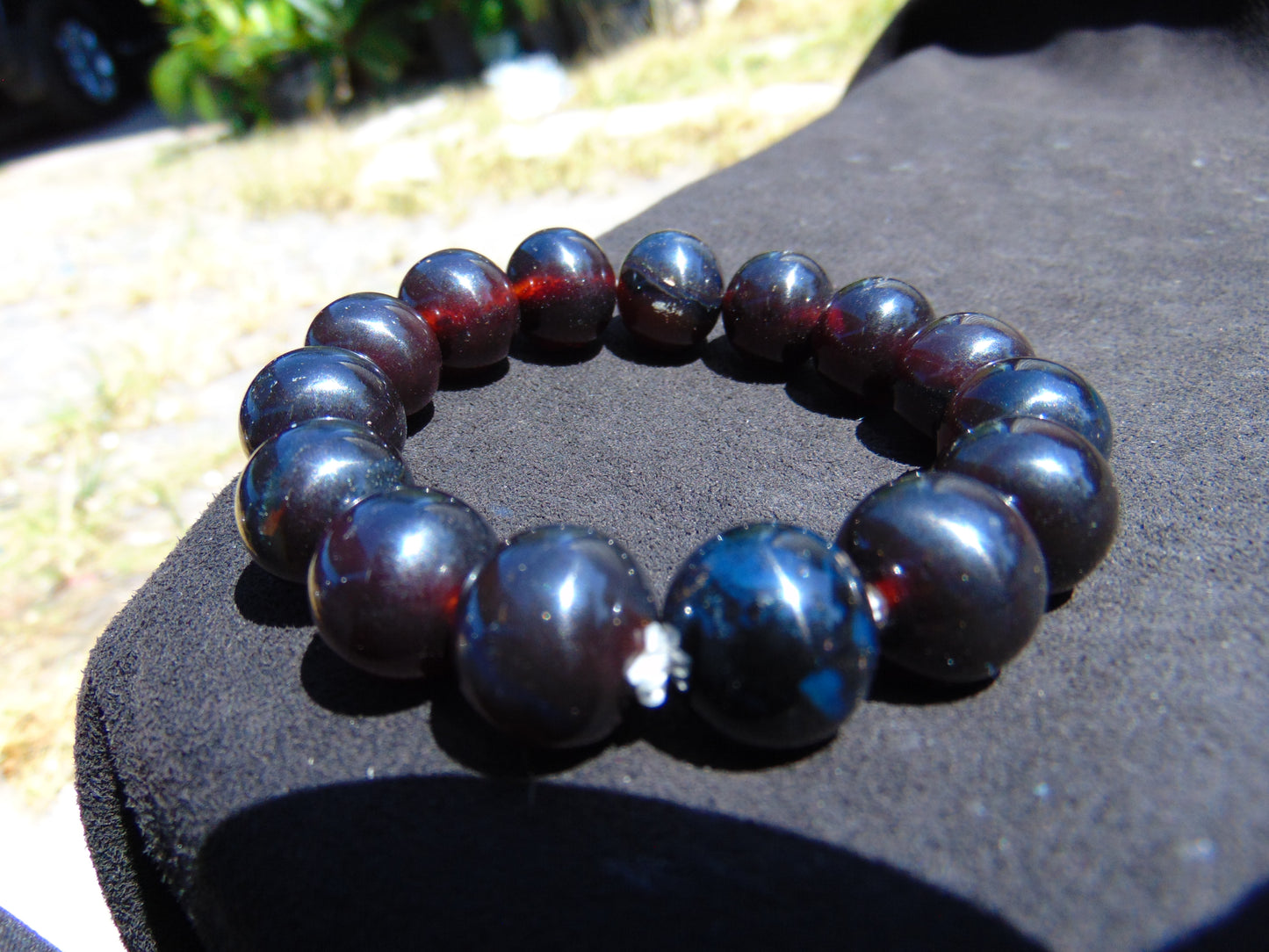 27 Gram 14 Small Beads Bracelet Indonesian Red Amber for Healing FR64