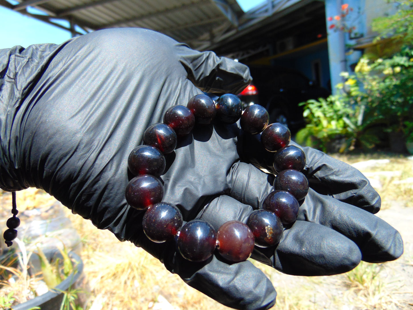 27 Gram 14 Small Beads Bracelet Indonesian Red Amber for Healing FR64