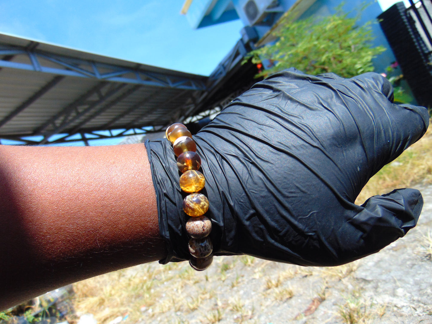 15 Gram 20 small Beads Bracelet Indonesian White Amber for Healing A668