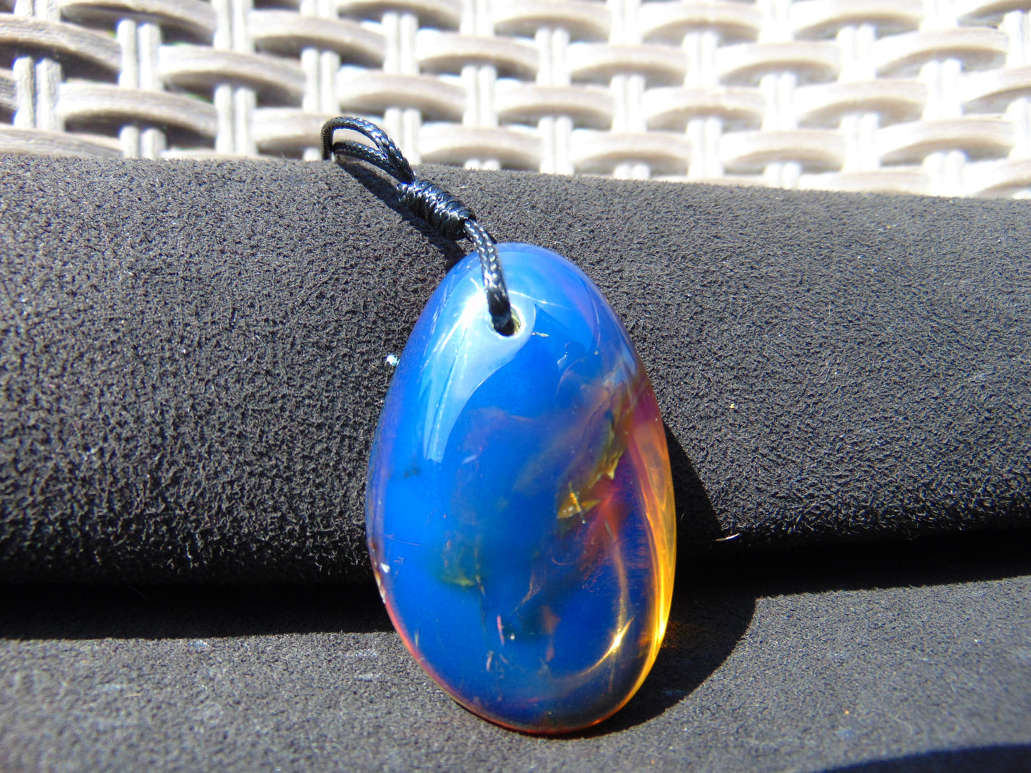 13 gr Pendant Indonesian Sky Blue Amber for Healing