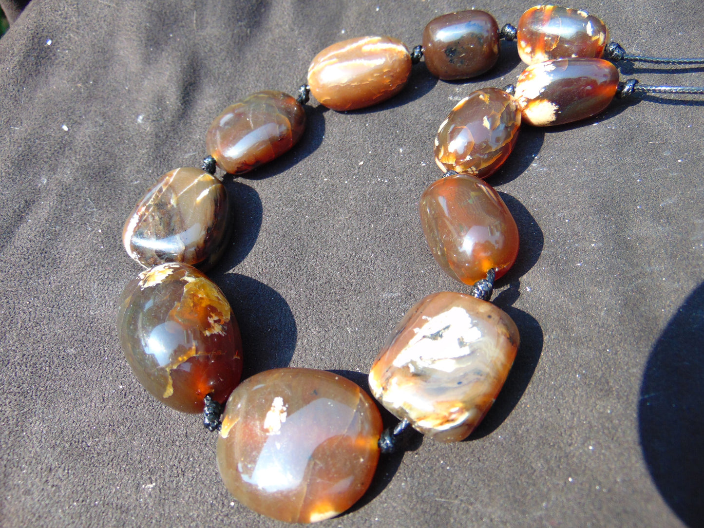 106 gram Small Beads Combination Necklace Indonesian Amber for Healing NE89