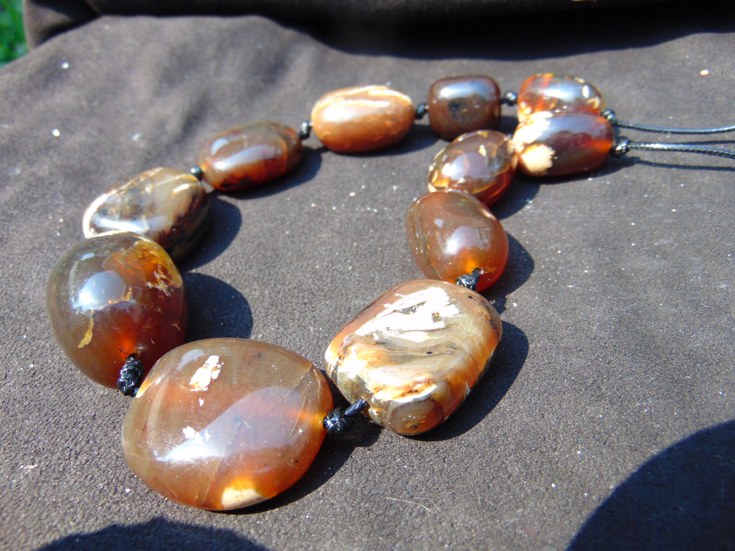 106 gram Small Beads Combination Necklace Indonesian Amber for Healing NE89