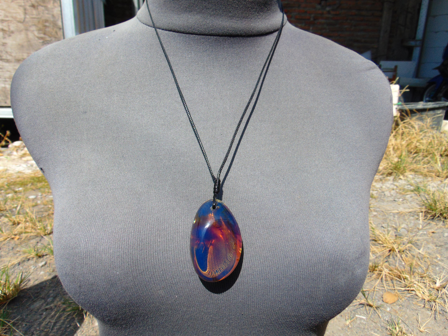 13 gr Pendant Indonesian Sky Blue Amber for Healing