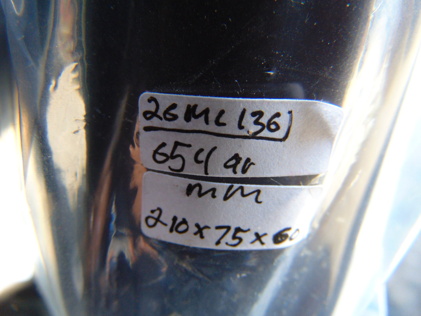 654 gr Full Polished 210x75x60mm Indonesian Blue Amber for Healing 26ML136