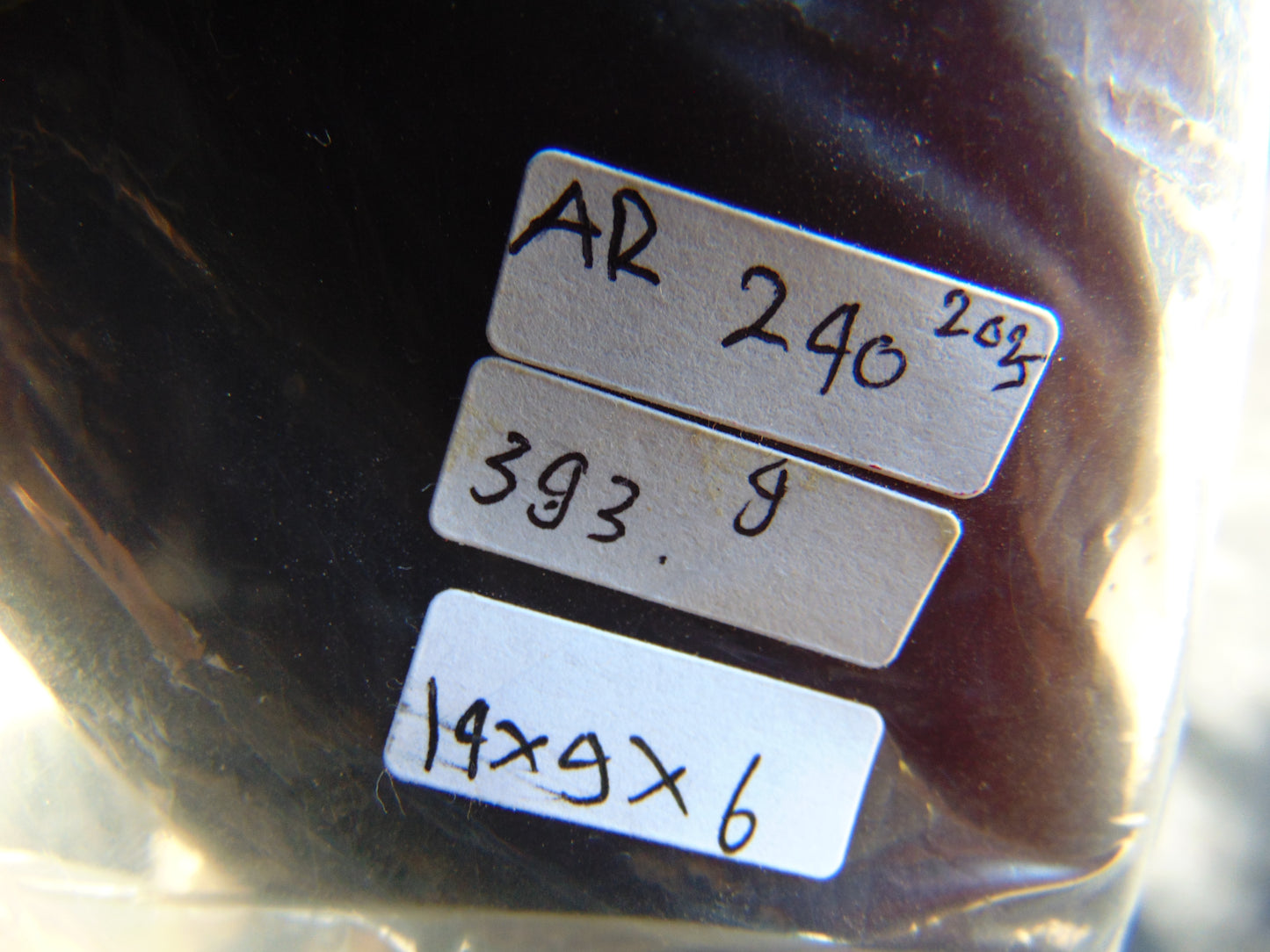 393 gr Full Polished 490x90x60mm Indonesian Amber for Healing AR240