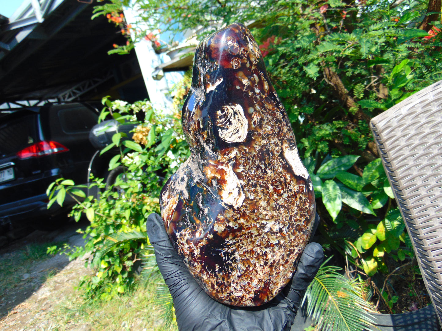 1329 gr Full Polished Indonesian Root Amber for Healing AR123