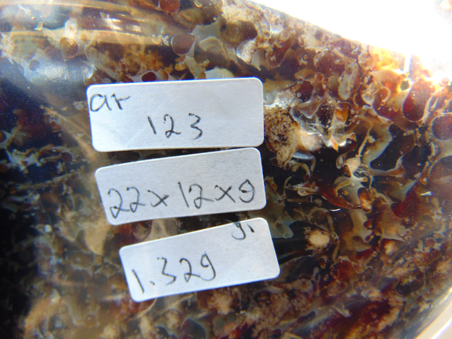 1329 gr Full Polished Indonesian Root Amber for Healing AR123