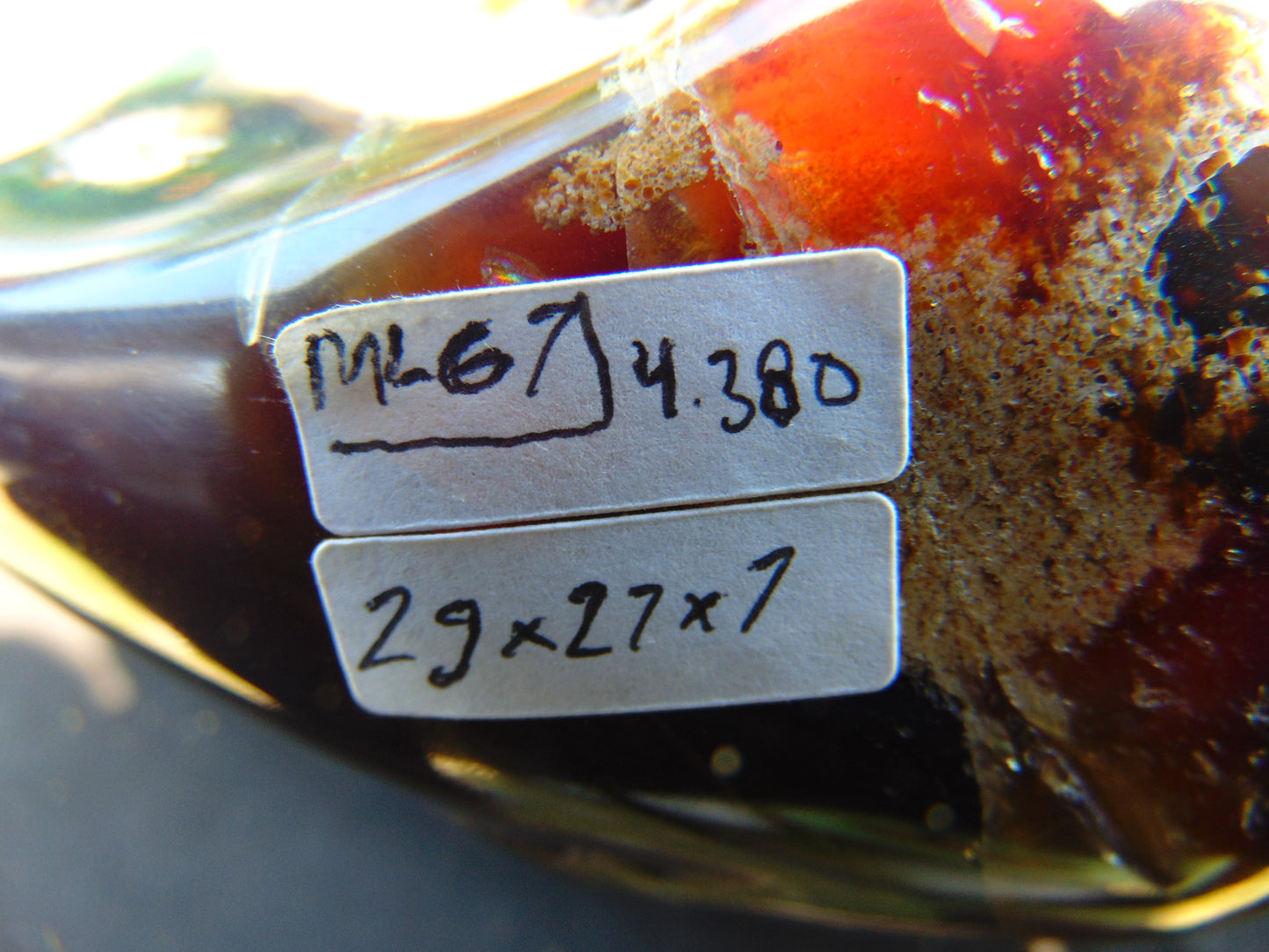4380 gr Full Polished 29x27x7 cm Indonesia Blue Amber for Healing ML67