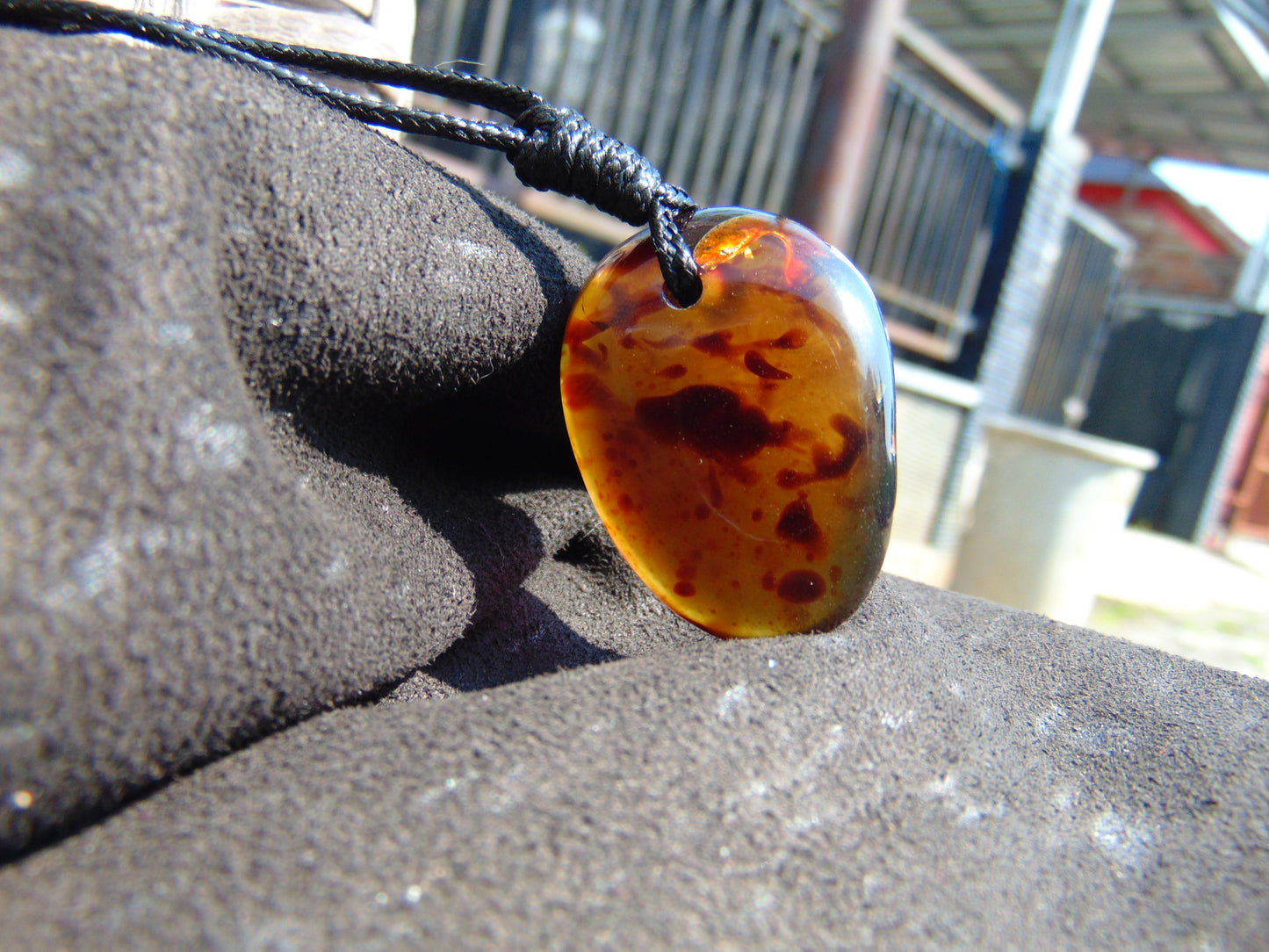 9 gr Pendant Indonesian Blue Amber for Healing No.6