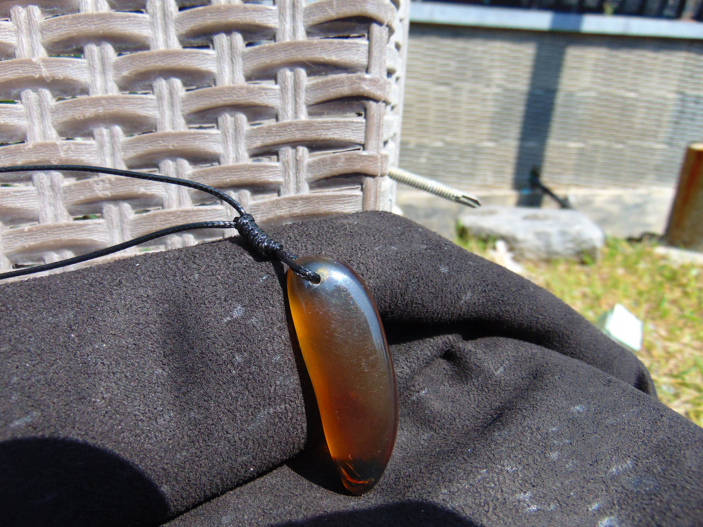 7 gr Pendant Indonesian Blue Amber for Healing N138