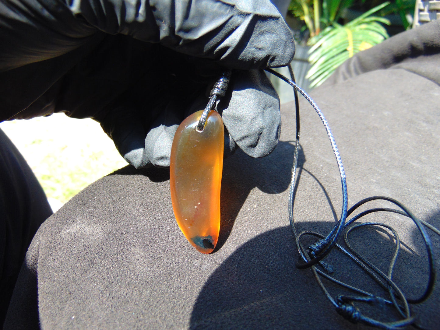 7 gr Pendant Indonesian Blue Amber for Healing N138