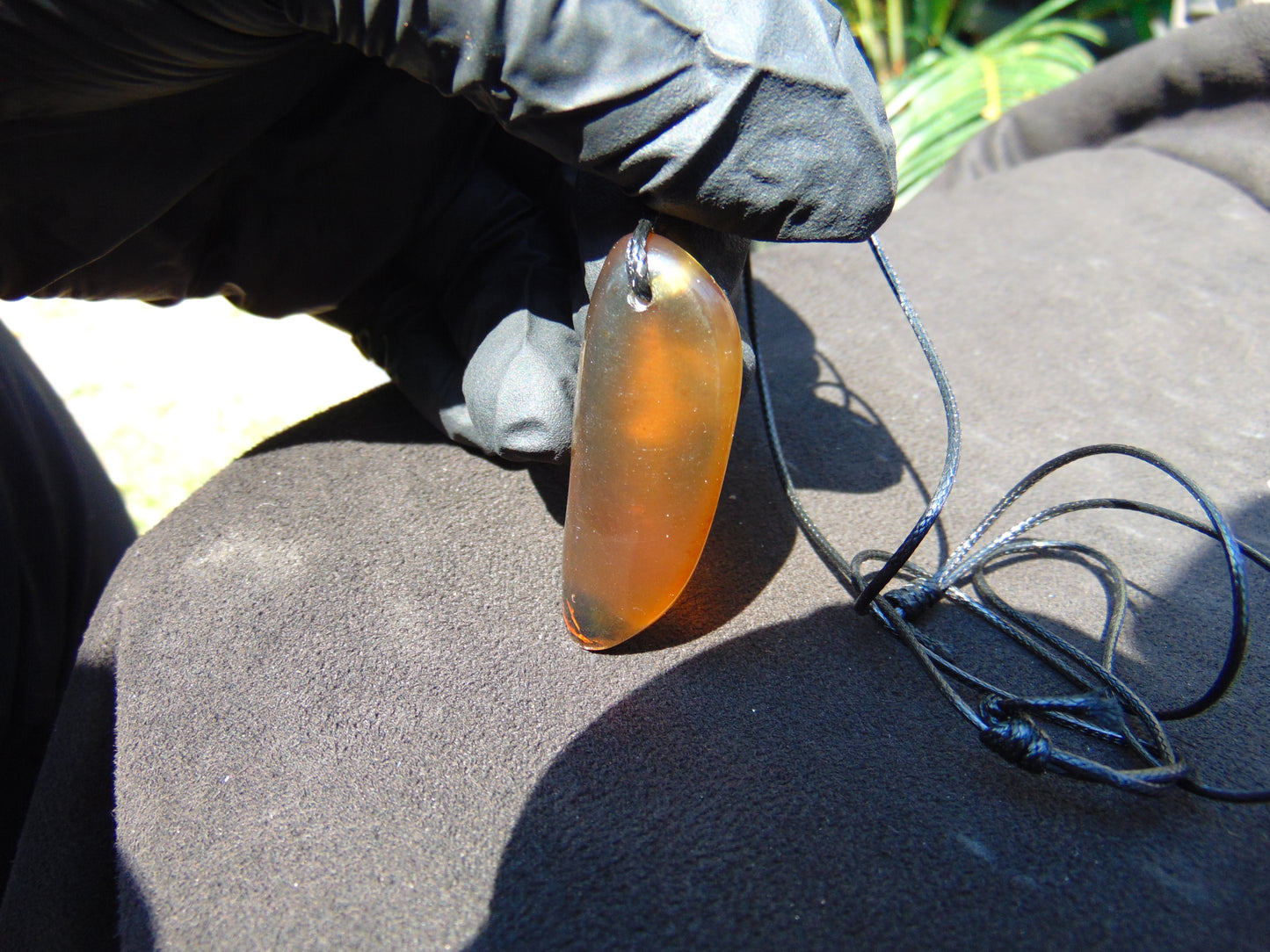 7 gr Pendant Indonesian Blue Amber for Healing N138