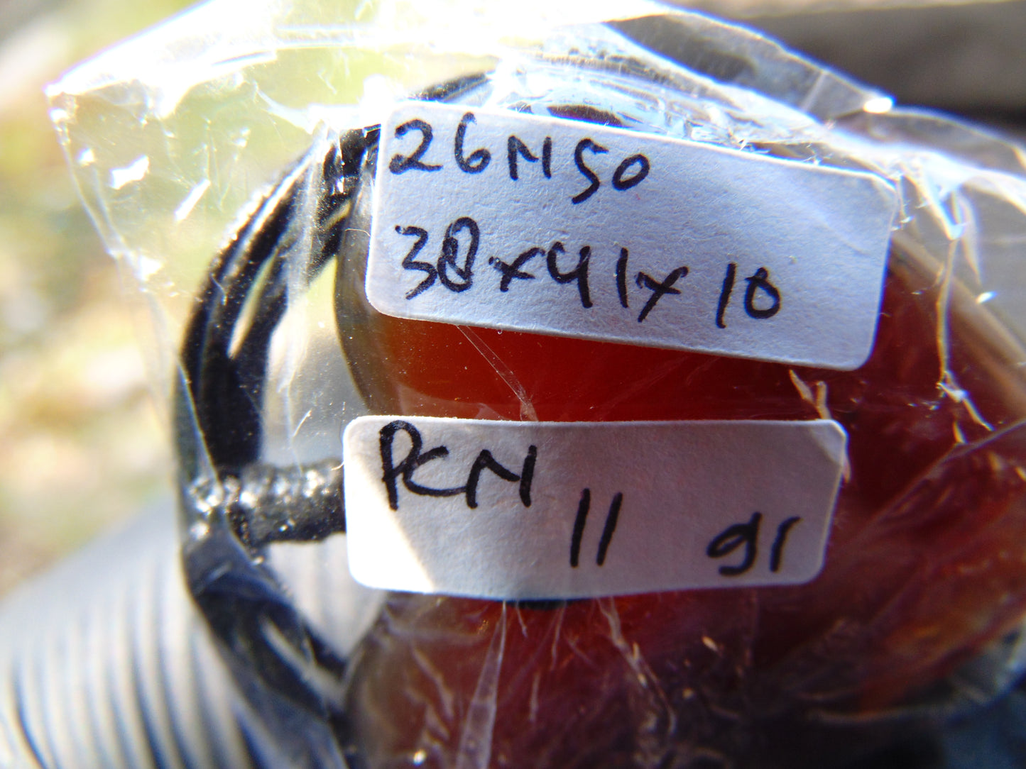 11 gr Heart Pendant Indonesian Red Amber for Healing 26N50