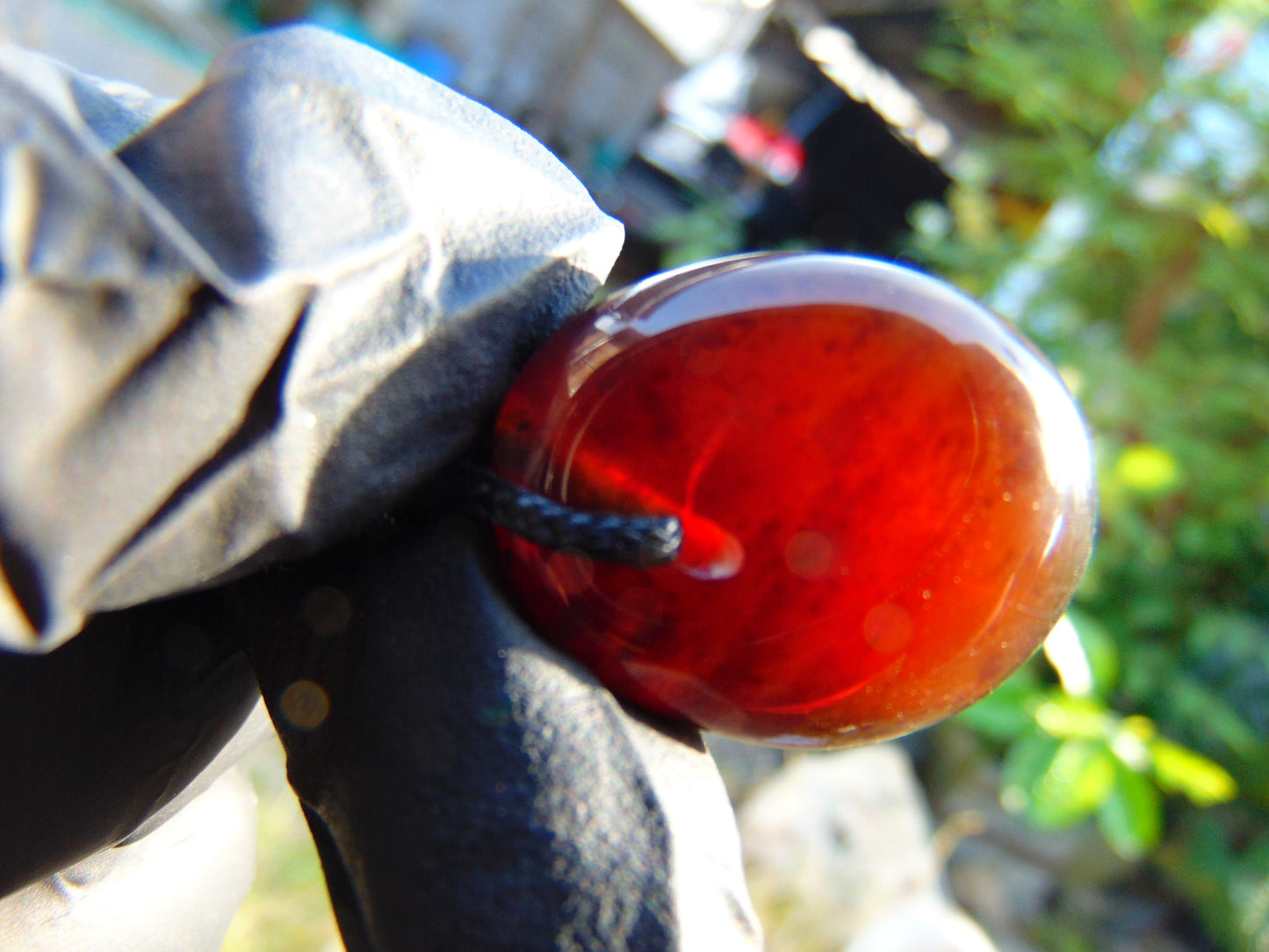 3 gram Pendant Indonesian Red Amber for Healing 25A166