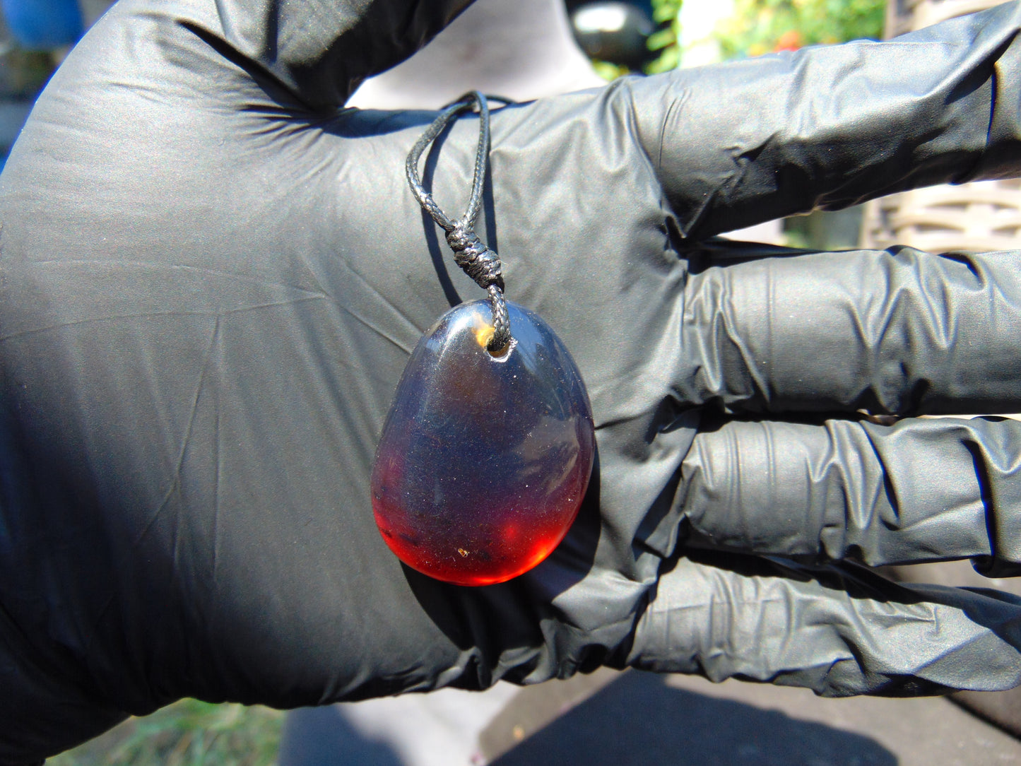 11 gr Pendant Indonesian Blue Amber for Healing P271