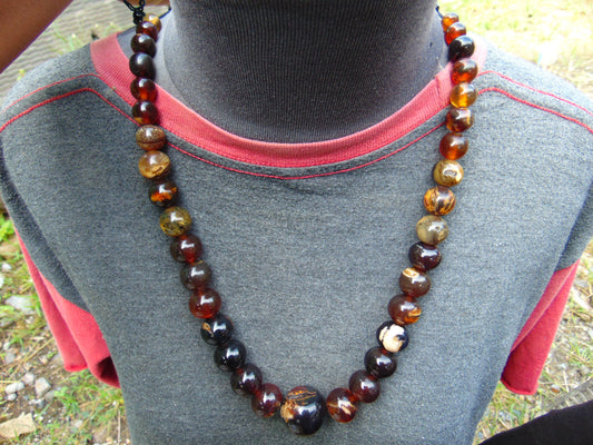66 gr beads Necklace Indonesian Amber for Healing