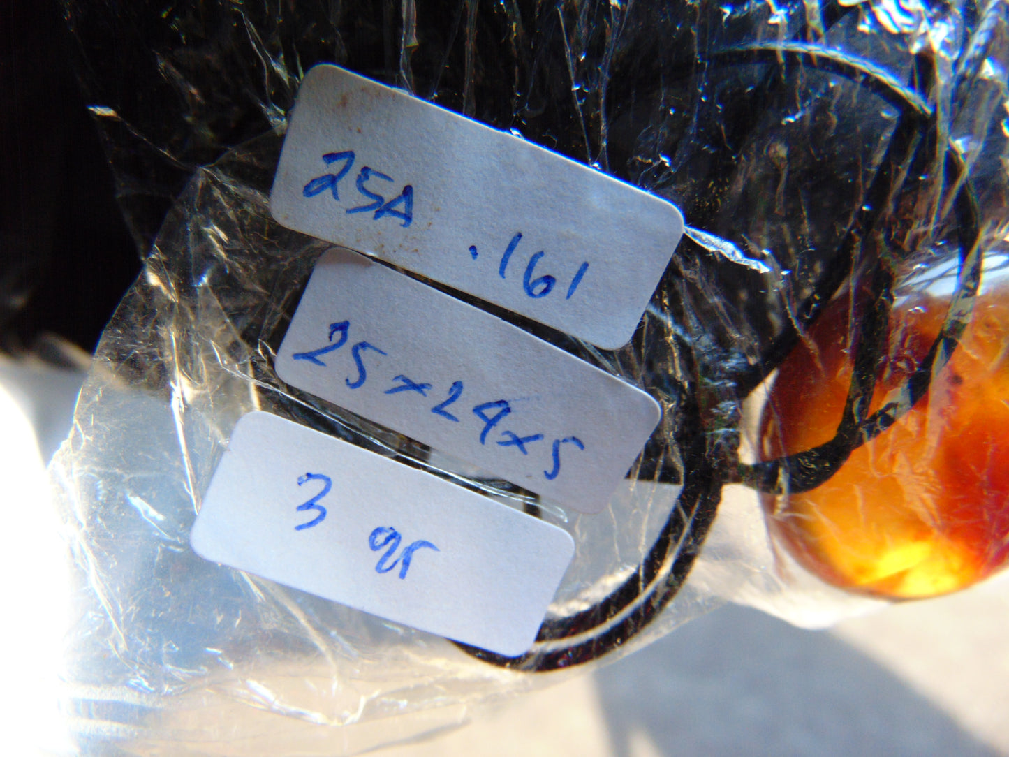 3 gram Pendant Indonesian Amber for Healing 25A161