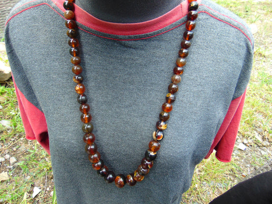 71 gr beads Necklace Indonesian Amber for Healing