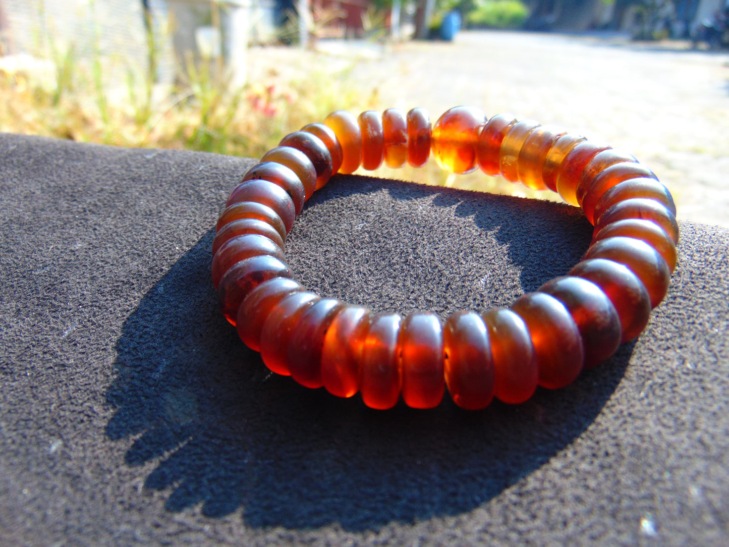 12 Gram 35 small Beads Tasbih Bracelet Indonesian Red Amber for Healing FR53