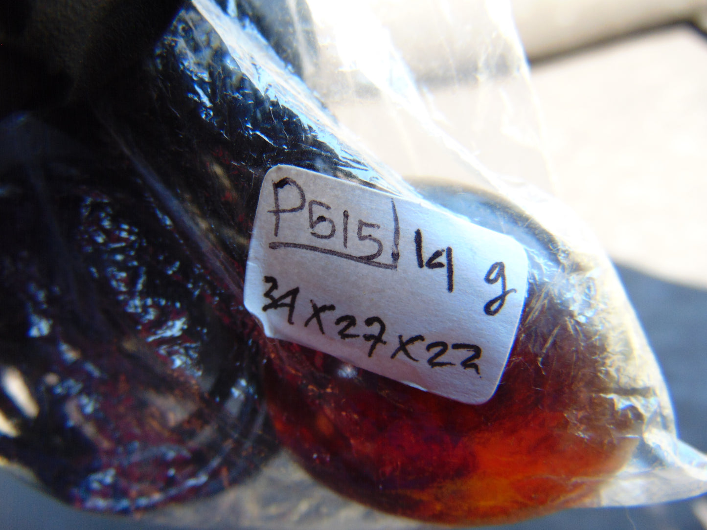 14 gr Pendant Indonesian Blue Amber for Healing P515