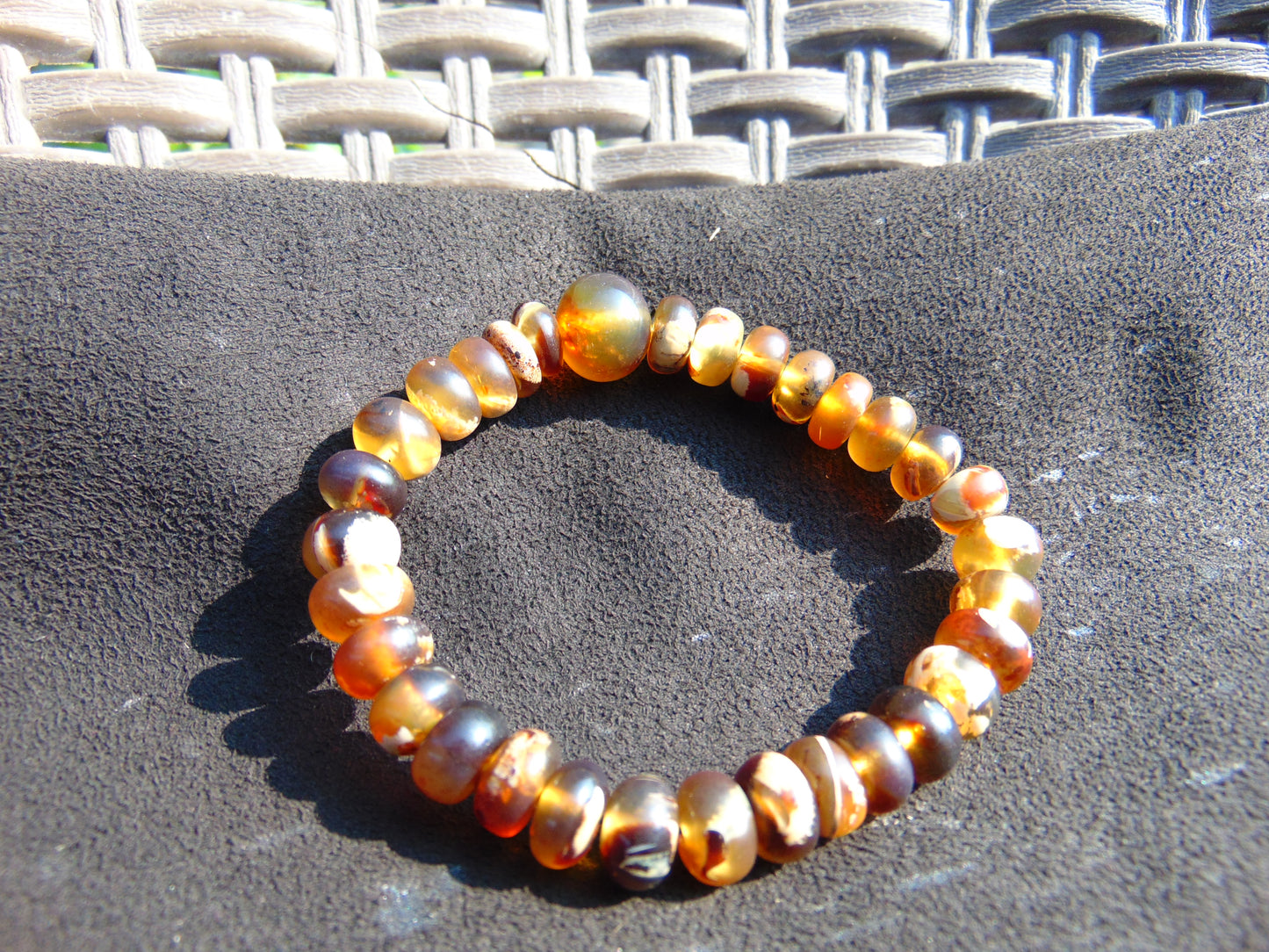 12 Gram 32 small Beads Tasbih Bracelet Indonesian Yellow White Amber for Healing BT21