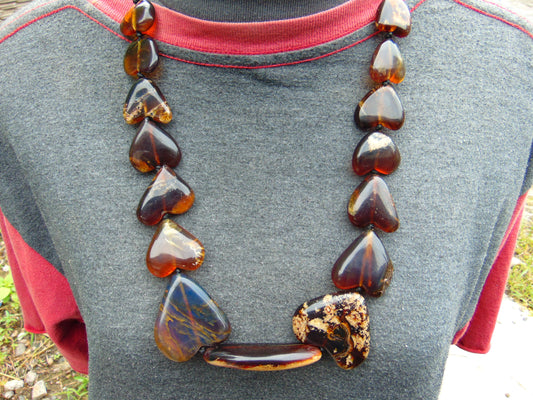 70 gr beads Necklace Indonesian Amber for Healing