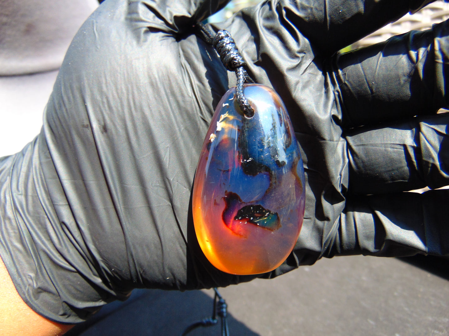 20 gr Pendant Indonesian Sky Blue Amber for Healing