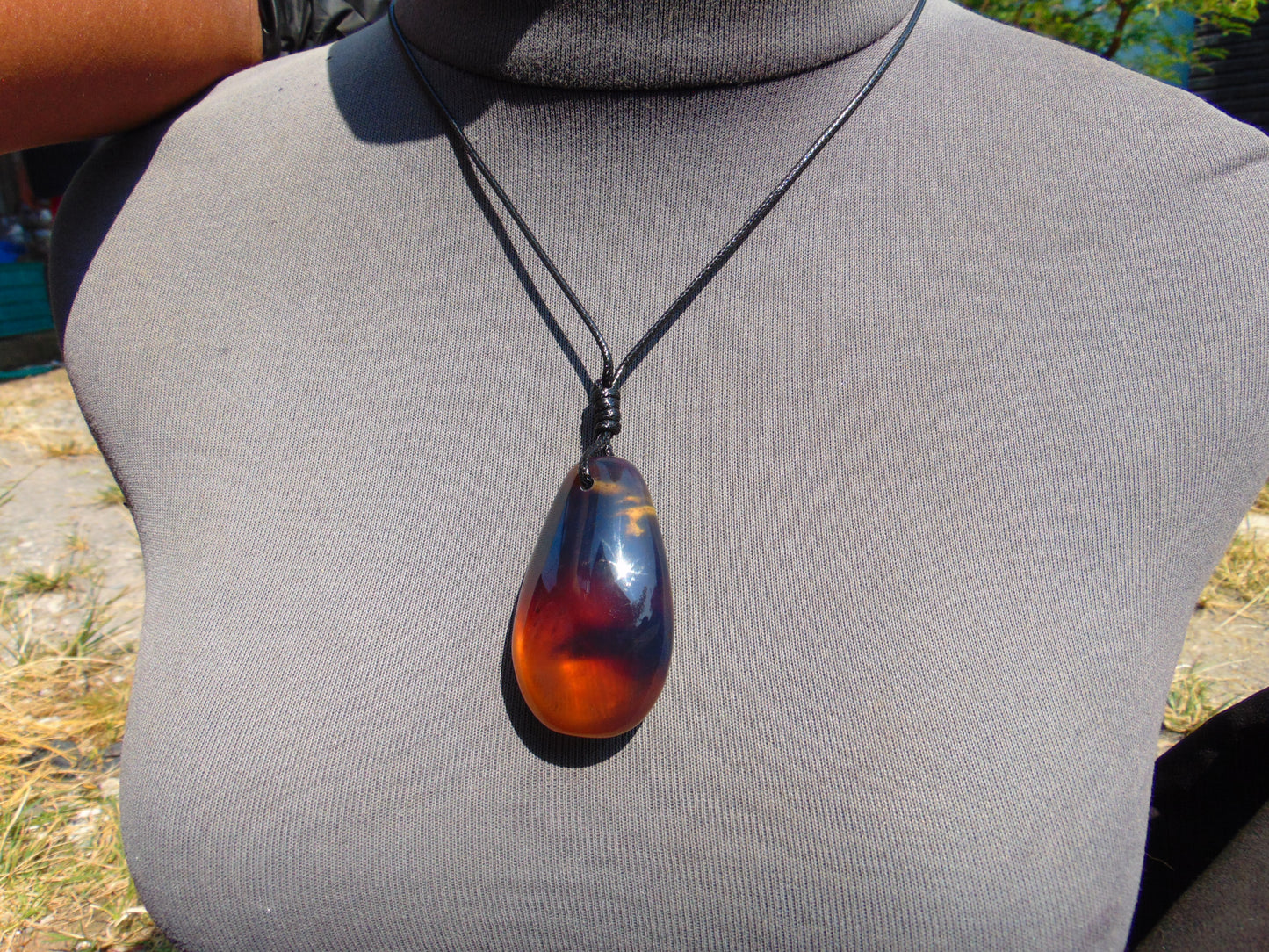 20 gr Pendant Indonesian Sky Blue Amber for Healing