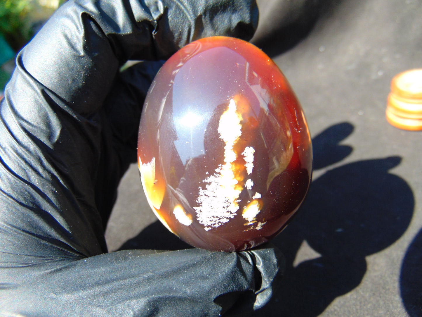 84 gr Shaped Egg 62x51 mm Indonesian Amber for Healing AJT367