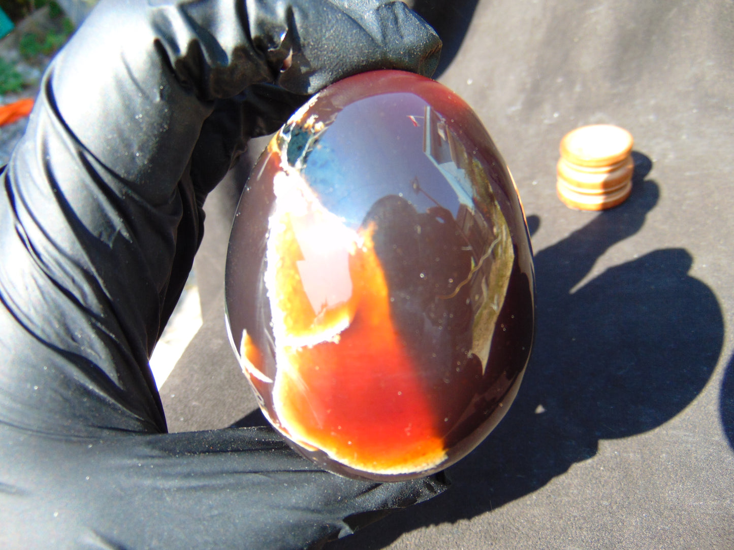 131 gr Shaped Egg 74x58 mm Indonesian Amber for Healing AJT360