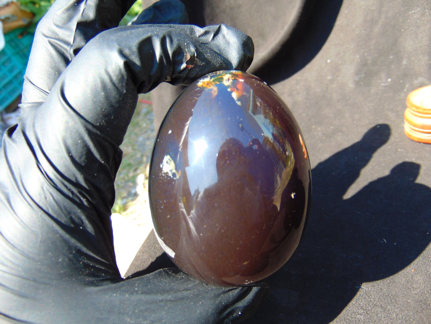 123 gr Shaped Egg 73x56 mm Indonesian Amber for Healing AJT368