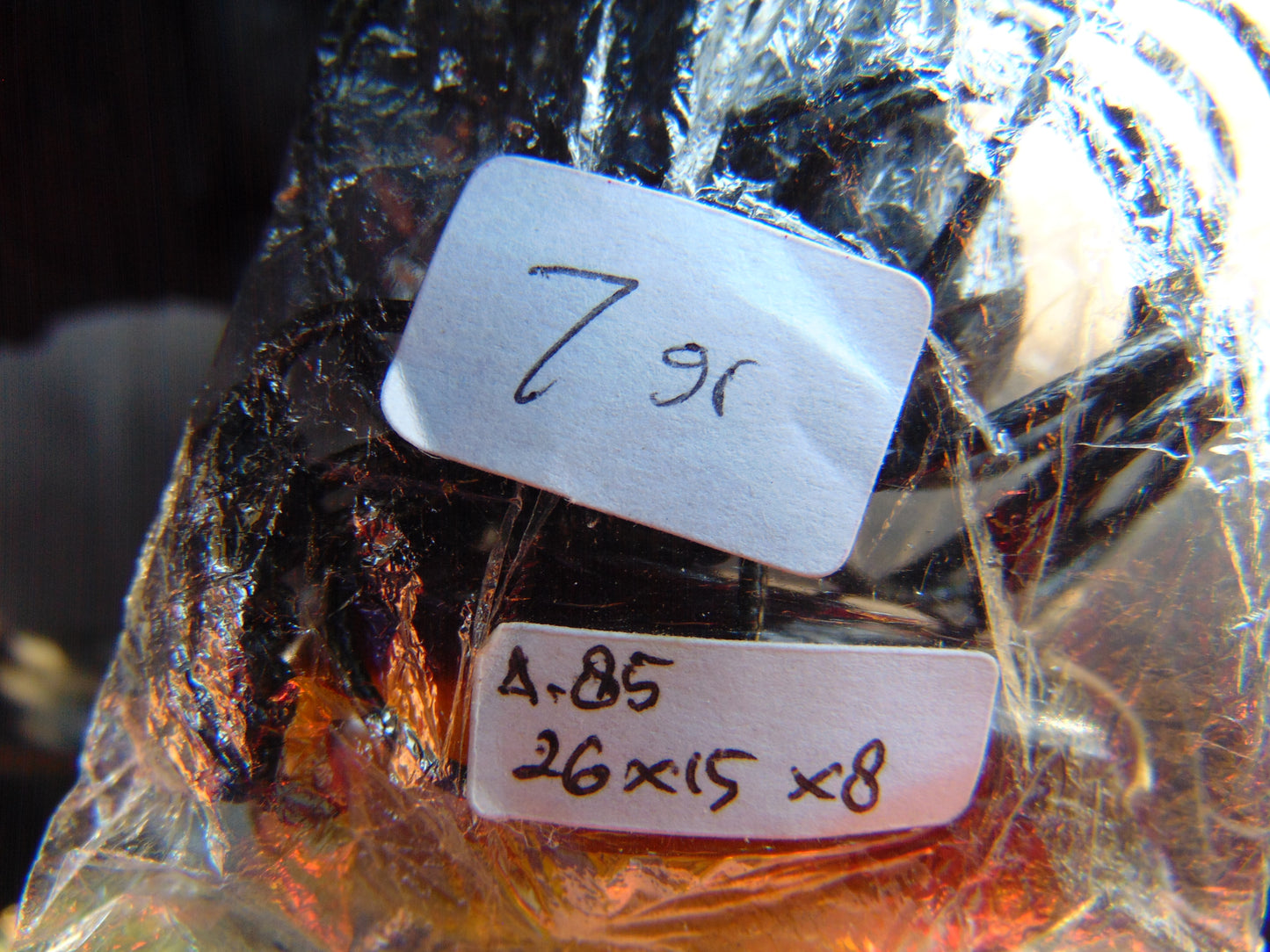 7 gr Pendant Indonesian Blue Amber for Healing A85