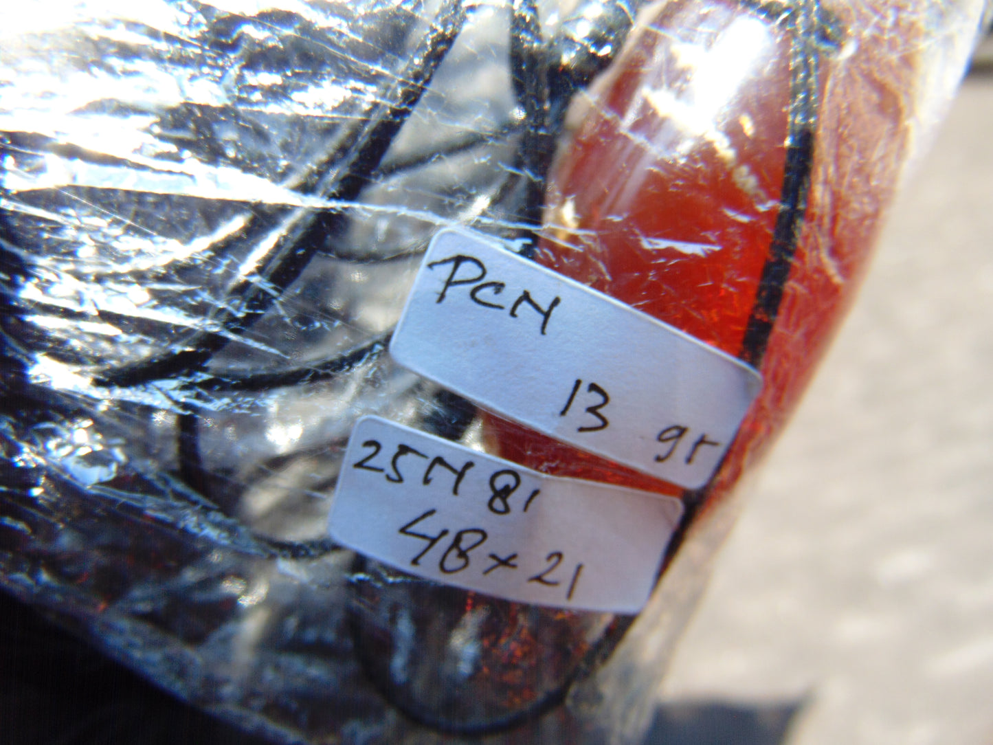 13 gr Teardrop Pendant 48x21 mm Indonesian Amber for Healing 25N81