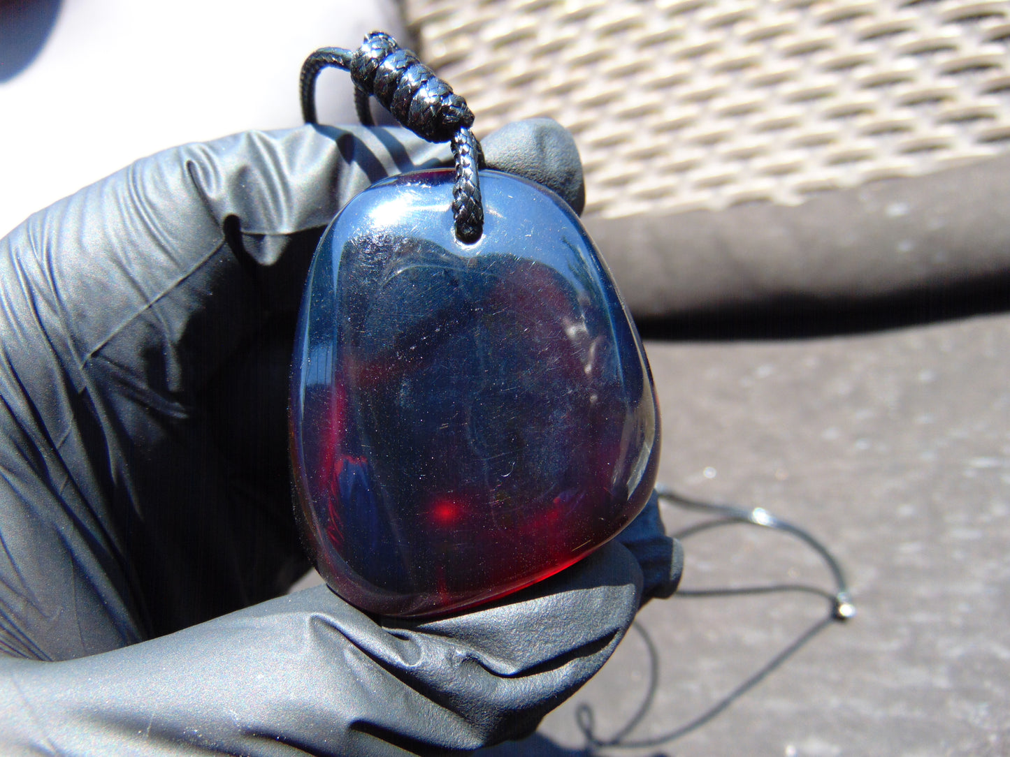 21 gr Pendant Indonesian Blue Amber for Healing PDN410