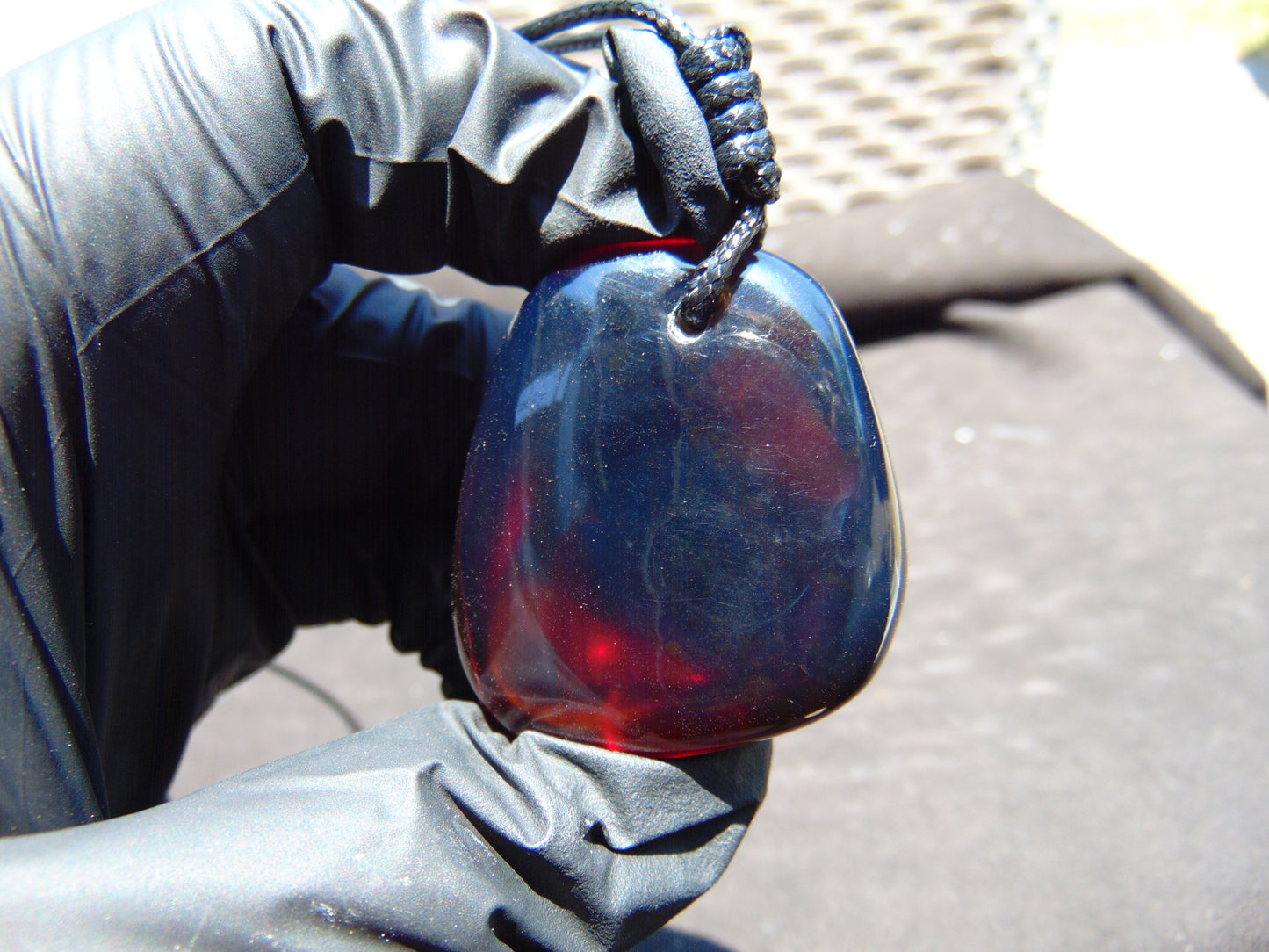 21 gr Pendant Indonesian Blue Amber for Healing PDN410
