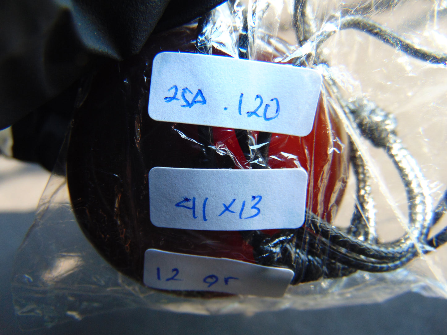 12 gr Donut Pendant Indonesian Blue Red Amber for Healing 25A120