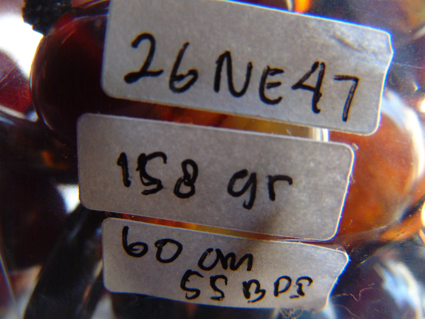 158 gr Small Necklace beads Indonesian Amber for Healing 26NE47