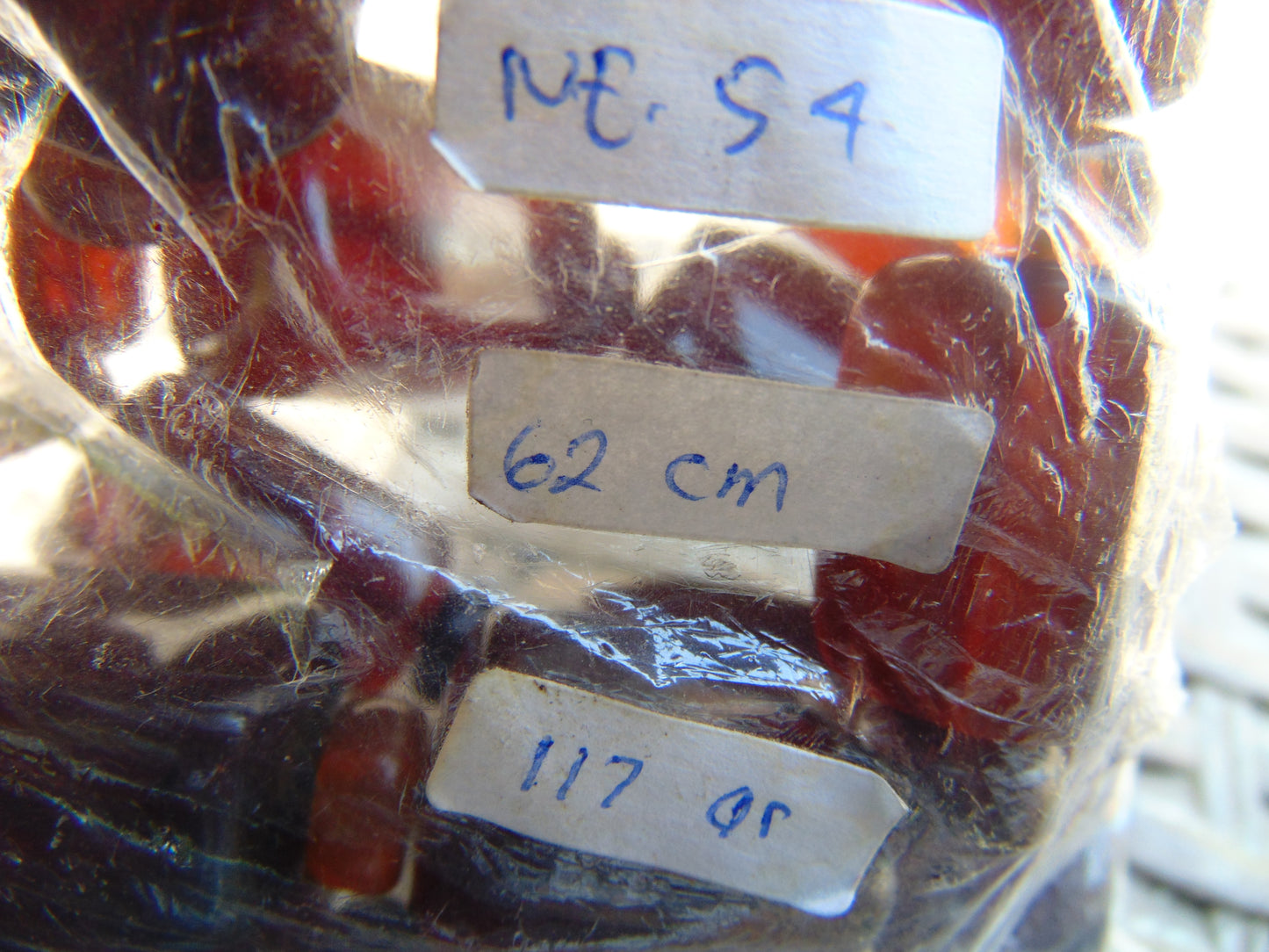 117 gr Small Necklace beads Indonesian Amber for Healing NE54