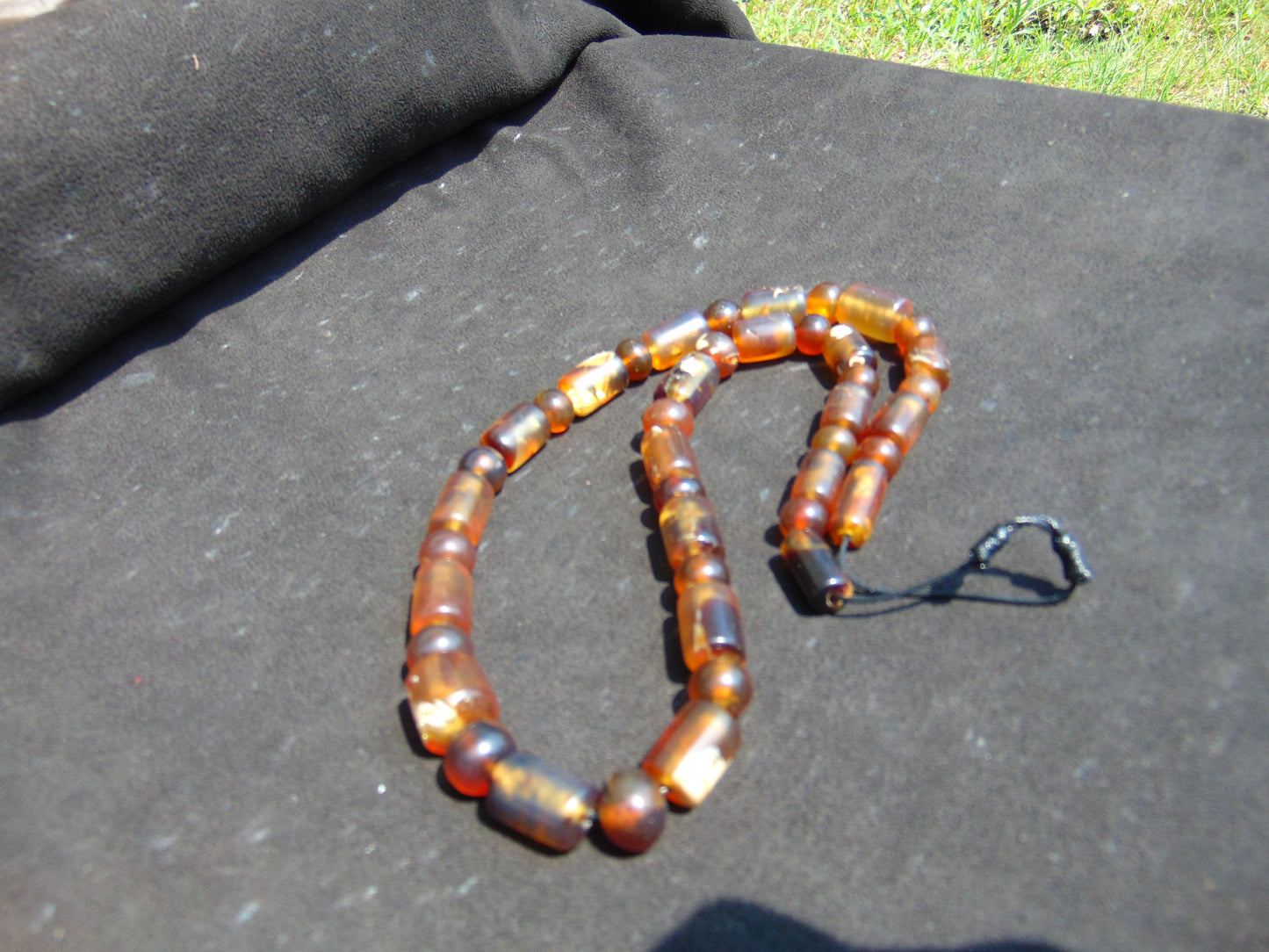 57 gr Small Beads Combination Necklace Indonesian yellow Amber for Healing A43K46
