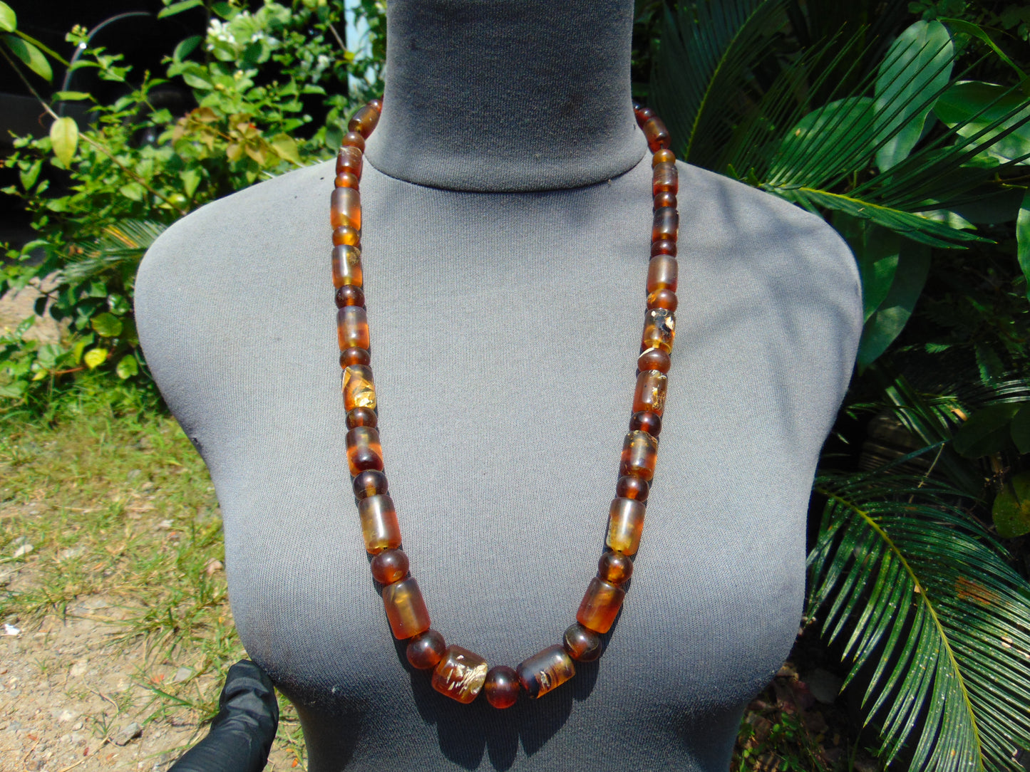 57 gr Small Beads Combination Necklace Indonesian yellow Amber for Healing A43K46