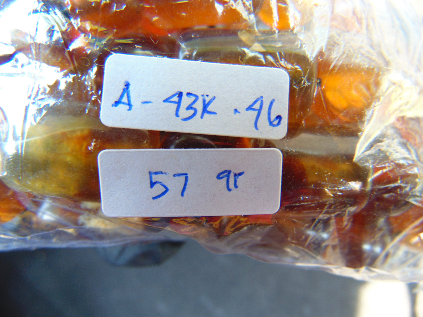 57 gr Small Beads Combination Necklace Indonesian yellow Amber for Healing A43K46