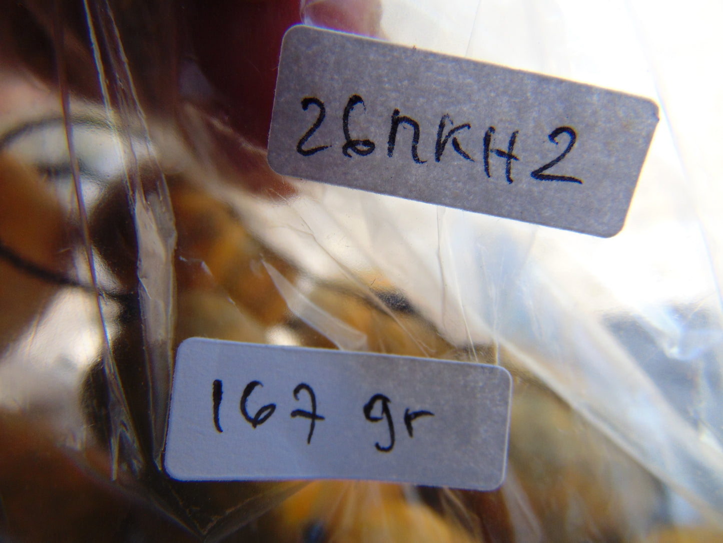 167 gr Small Necklace beads Indonesian Yellow Amber for Healing 26NKH2