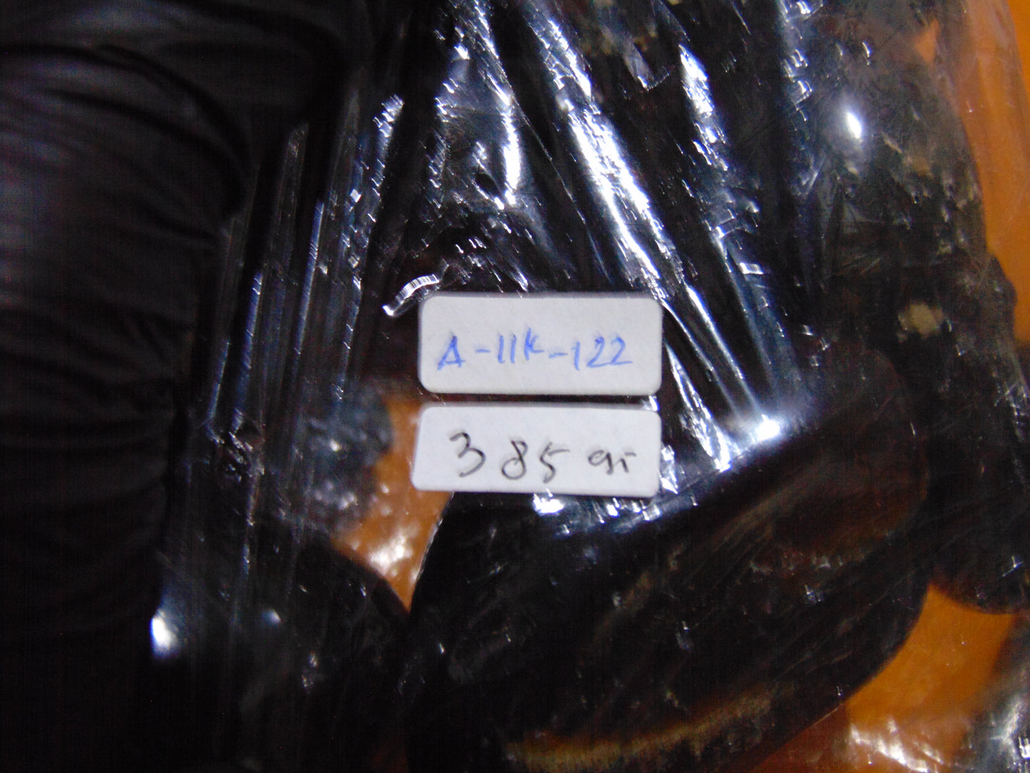 385 gram 11 Beads Big Necklace Indonesian Dark Blue Amber for Healing A11K122