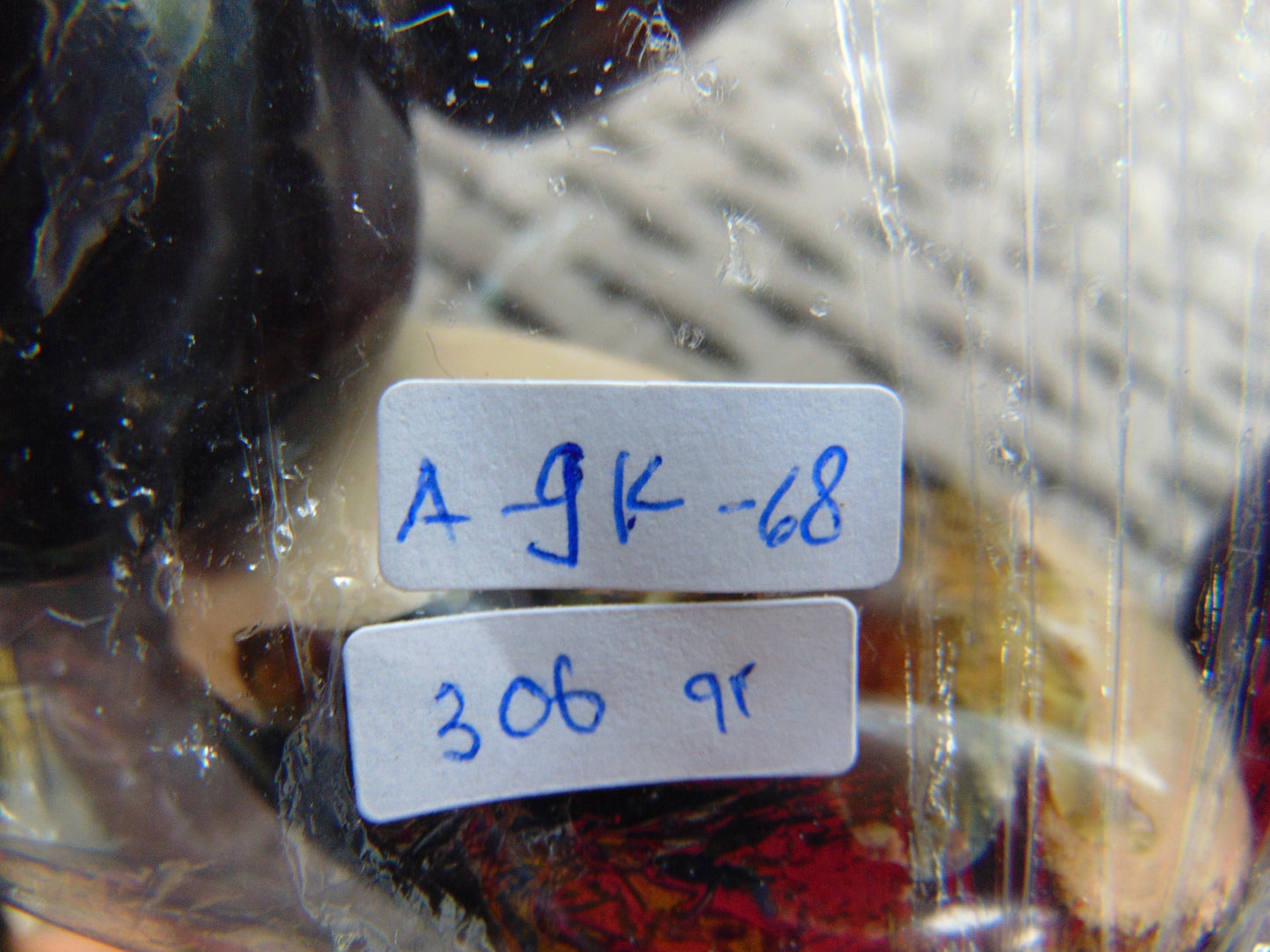 306 gr Big Necklace Indonesian Dark Blue Amber for Healing A9K68