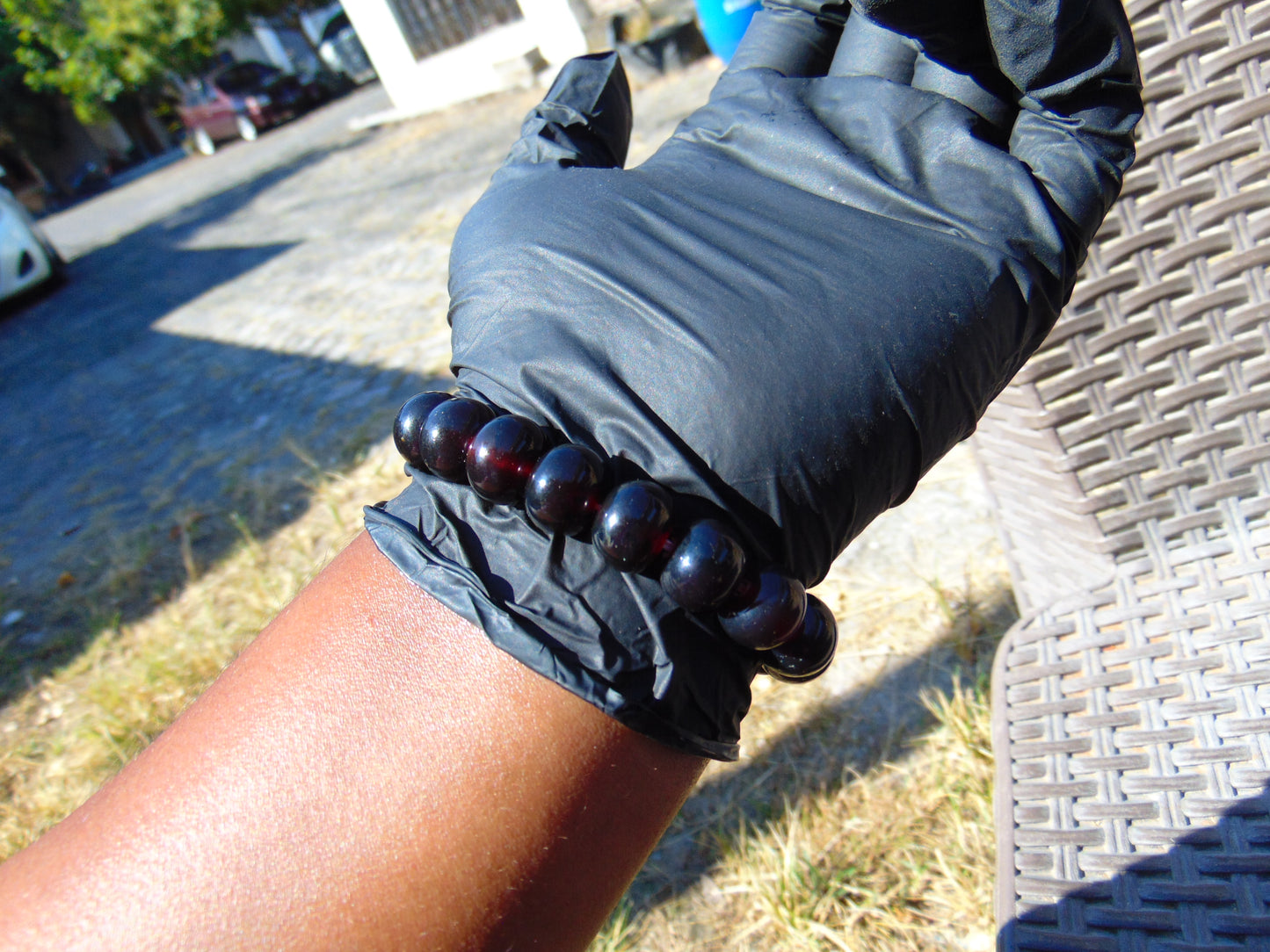 18 Gram 18 small Beads Bracelet Indonesian Cherry Red Amber for Healing FR91