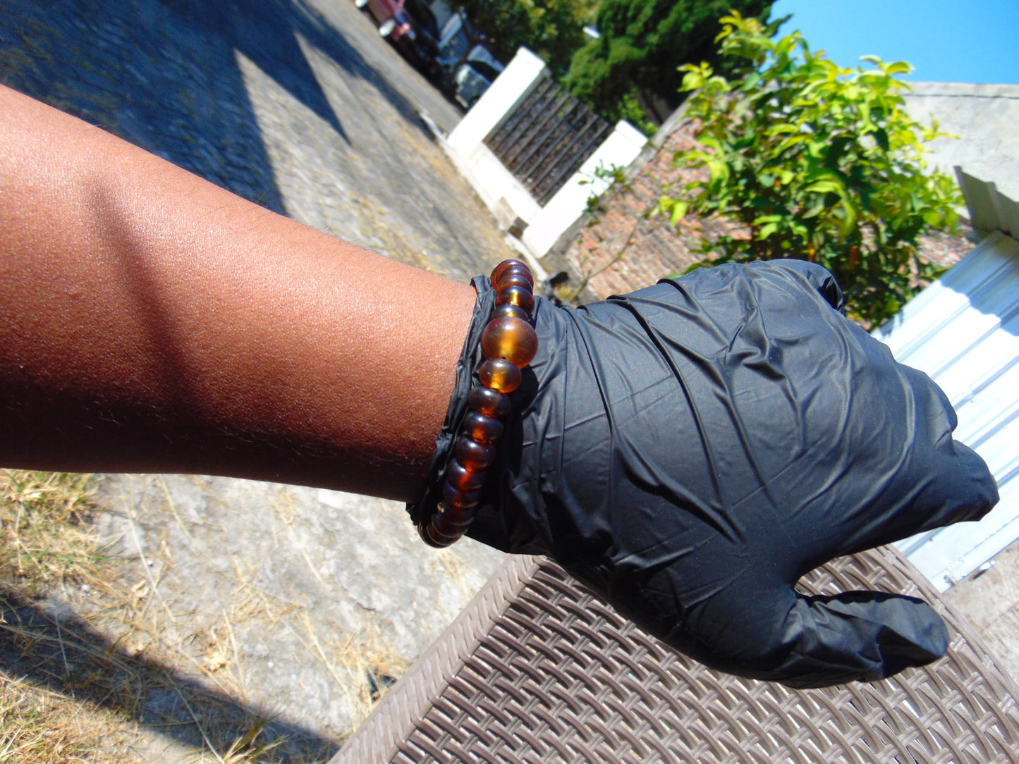 17 Gram 33 small Beads Bracelet Tasbih Indonesian Yellow Red Amber for Healing BT8
