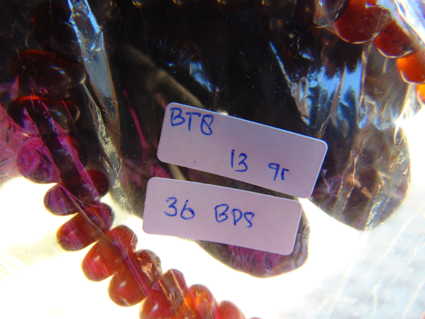 17 Gram 33 small Beads Bracelet Tasbih Indonesian Yellow Red Amber for Healing BT8