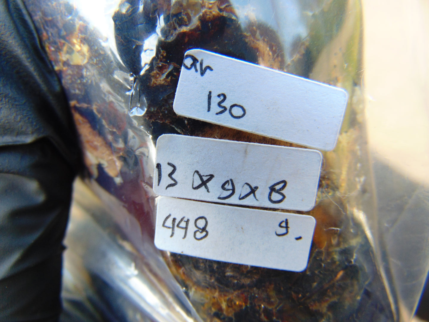448 gram Full polished Indonesian Blue Amber for Healing AR130