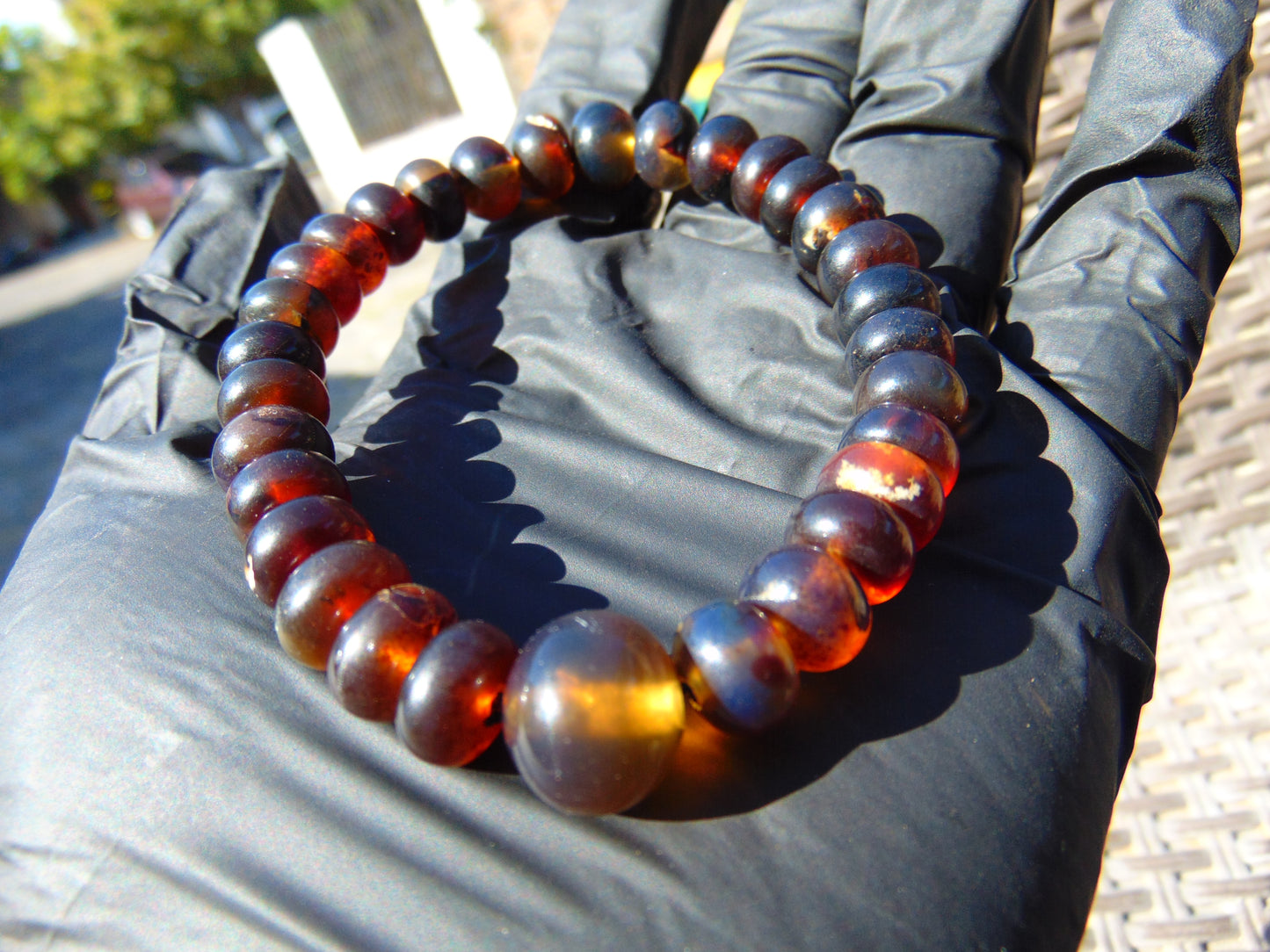 12 Gram 33 small Beads Bracelet Tasbih Indonesian White Red Blue Amber for Healing BT9